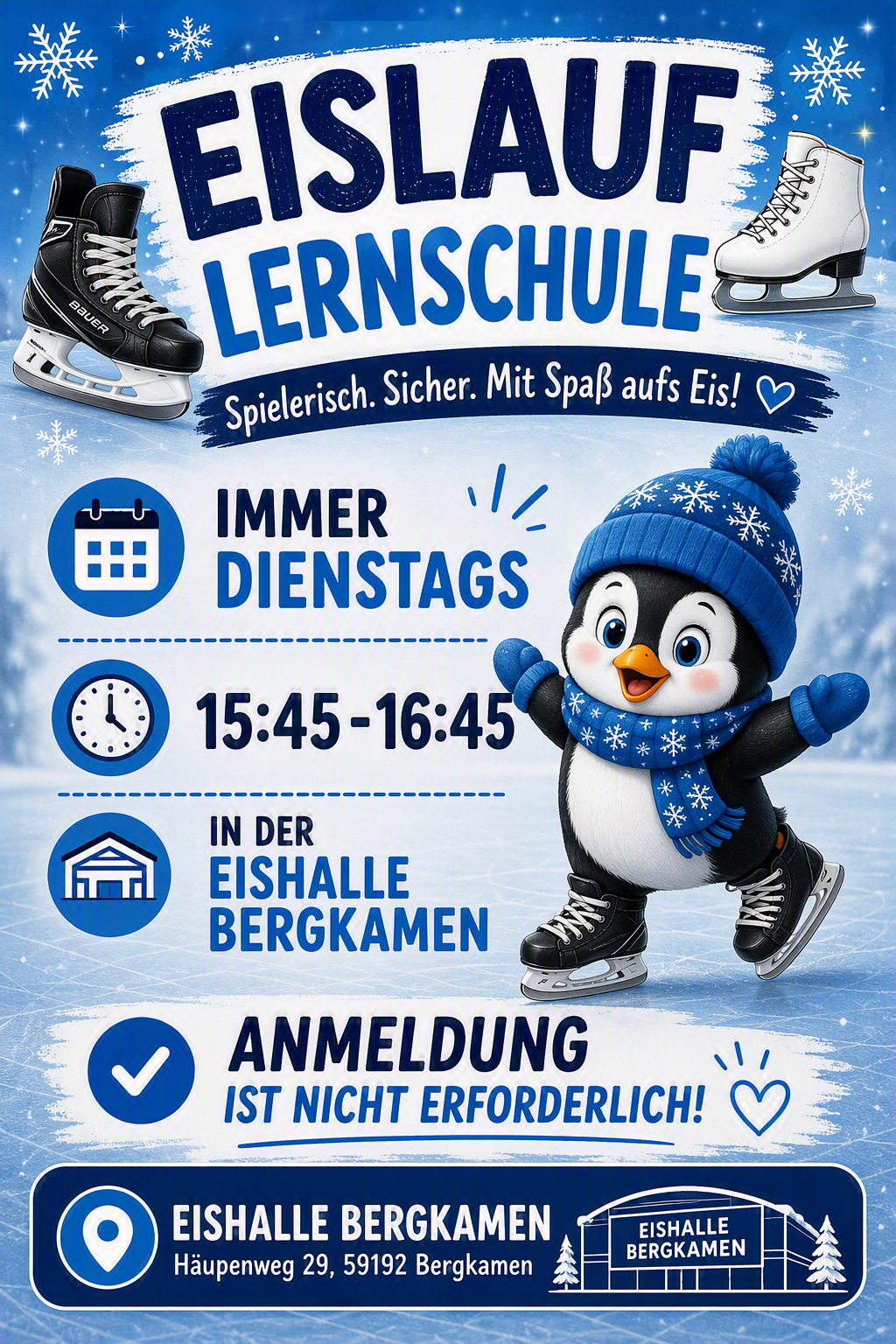 Eislaufen unter Anleitung lernen!